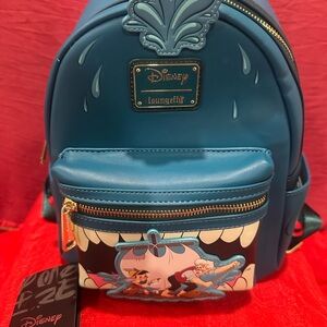 Loungefly Disney Blue Backpack with Character Design